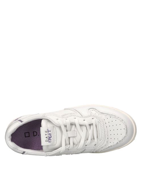 Sneakers in pelle ed ecopelle D.A.T.E. | COURT FRUITBIANCO-GRAPE